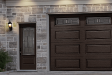 Porte d'entrée Novatech et portes de garage Prestige XL
