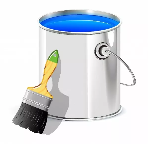 Peinture bleue